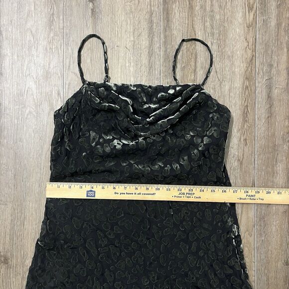 ASTR the Label‎ Dress Gabi Leopard Velvet Womens L Short Mini Slip Sleeveless - Picture 10 of 16